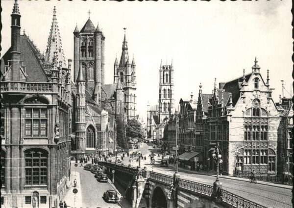 Gent Gand Flandre Sint-Nikolasskerk Belfort en Sint-Baafs
