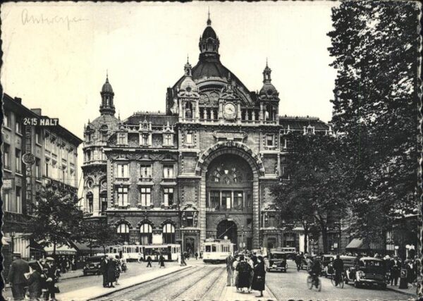 Antwerpen Anvers de Keyserlei en Middenstatle