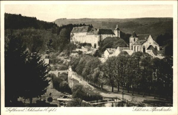 Schleiden Eifel Schloss und Pfarrkirche