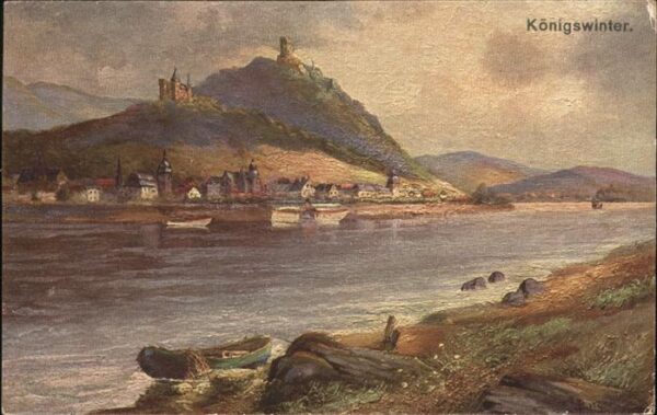 Koenigswinter Drachenfels Rhein Drachenburg Künstlerk