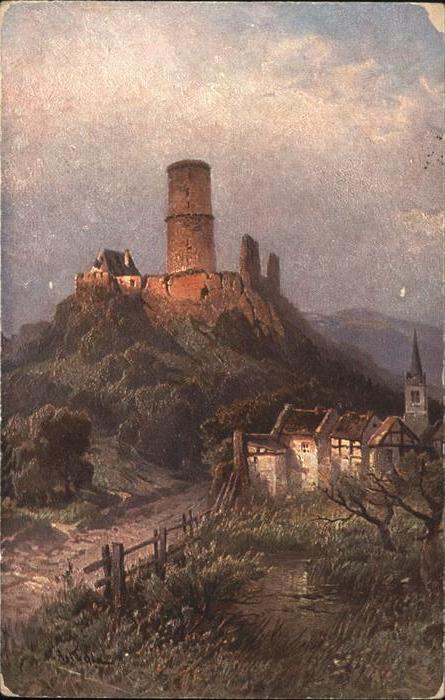 Bad Godesberg Godesburg Künstlerkarte