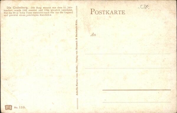 Bad Godesberg Godesburg Künstlerkarte – Bild 2