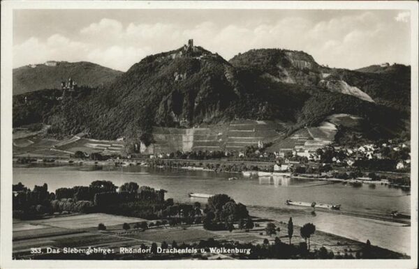 Rhoendorf Siebengebirge Drachenfels Wolkenburg Rh