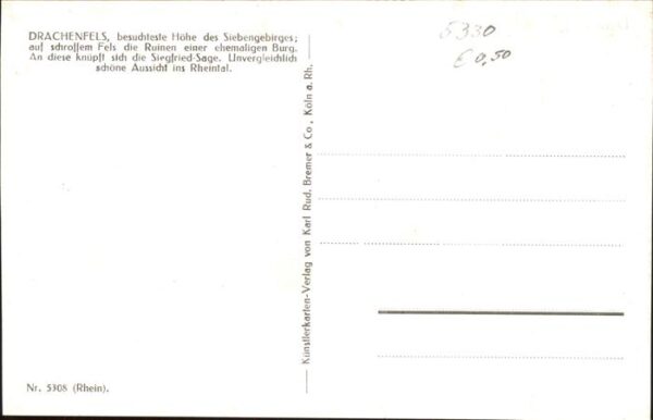 Koenigswinter Künstlerkarte Drachenfels – Bild 2