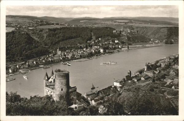 St Goar Burg Katz St.Goarshausen Rhein Schiffe