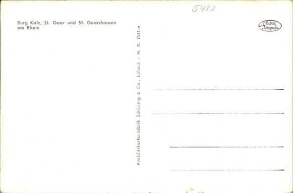St Goar Burg Katz St.Goarshausen Rhein Schiffe – Bild 2
