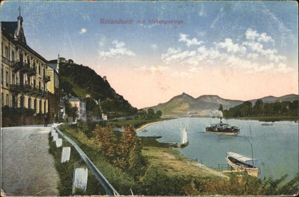Rolandseck mit Rhein Siebengebirge