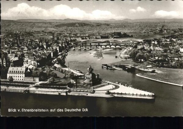 Ehrenbreitstein Blick auf das Deutsche Eck