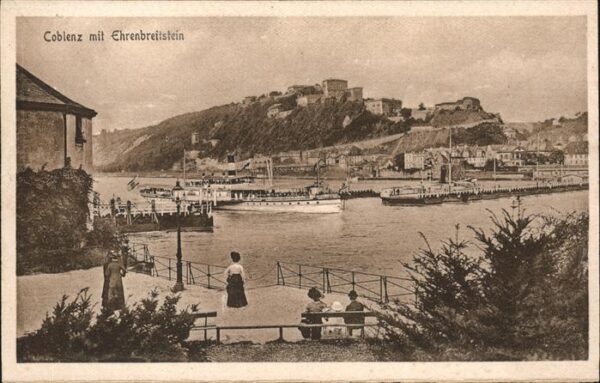 Koblenz Rhein Rhein Schiffe Ehrenbreitstein