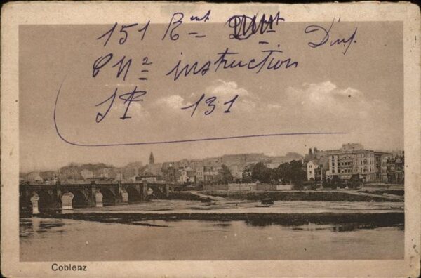 Koblenz Rhein Rheinpartie Brücke