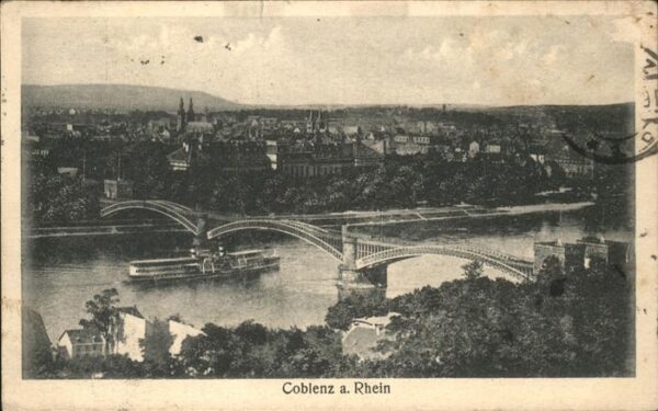 Coblenz Koblenz Rhein Brücke Schiffe