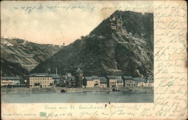 St Goarshausen Panorama mit Burg