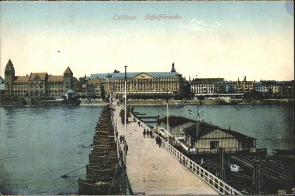 Koblenz Rhein Schiffsbrücke