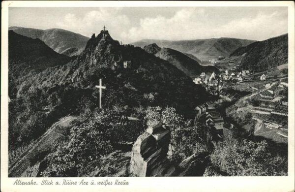 Altenahr Ruine Are weisses Kreuz