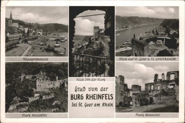 St Goar Burg Rheinfels Rheinpromenade Goarshaus