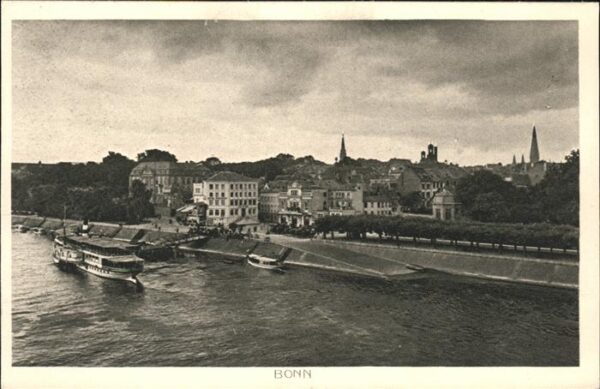 Bonn Rhein Rheinpanorama Schiffe