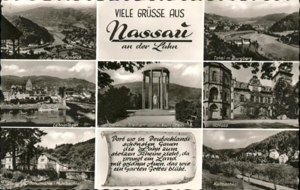 Nassau Lahn Schloss Burgberg Denkmal Freiherr zum S