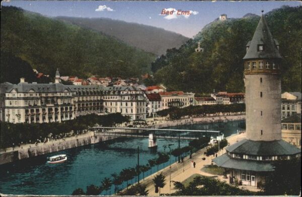 Bad Ems Panorama Brücke Turm