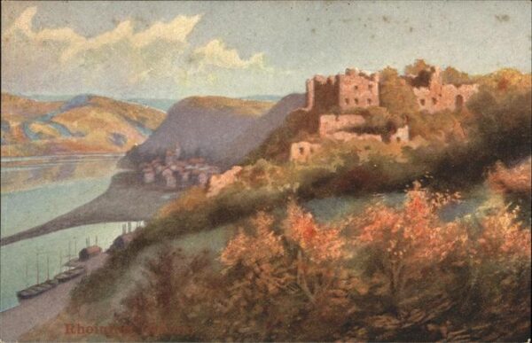 Koblenz Rhein Rheinpanorama mit Burg