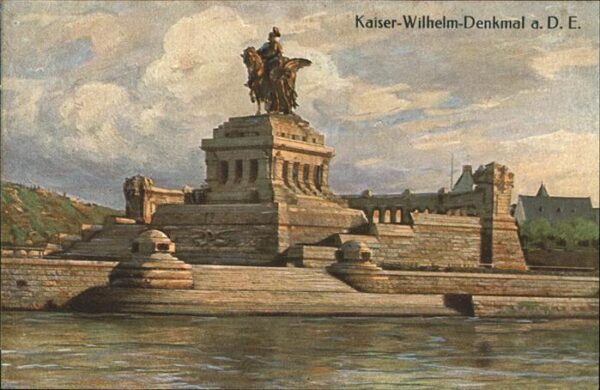 Koblenz Rhein Deutsches Eck Kaiser-Wilhelm-Denkmal Kü