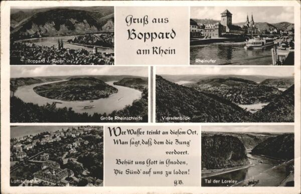 Boppard Rhein Loreley Viersenblick Rheinufer Grosse R