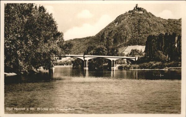 Bad Honnef Brücke mit Drachenfels