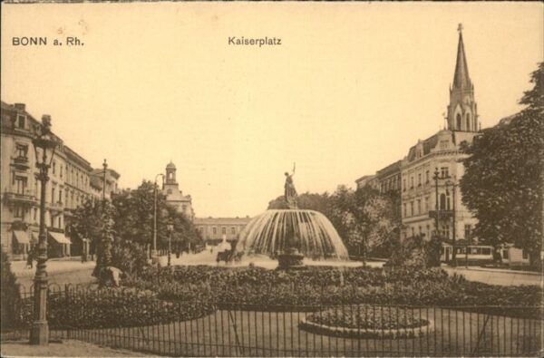 Bonn Rhein Kaiserplatz Brunnen