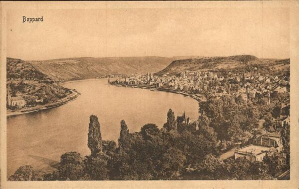 Boppard Rhein Rheinpanorama