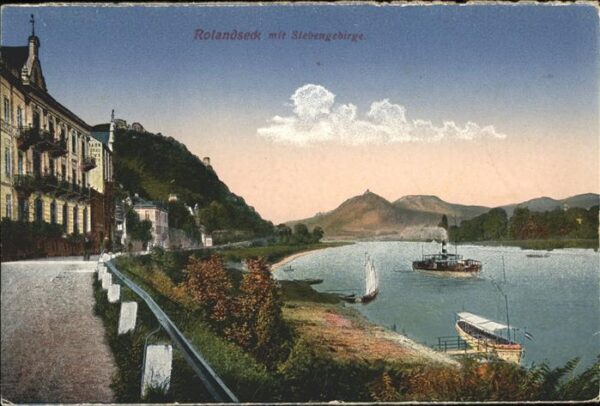 Rolandseck Rheinpanorama mit Siebengebirg