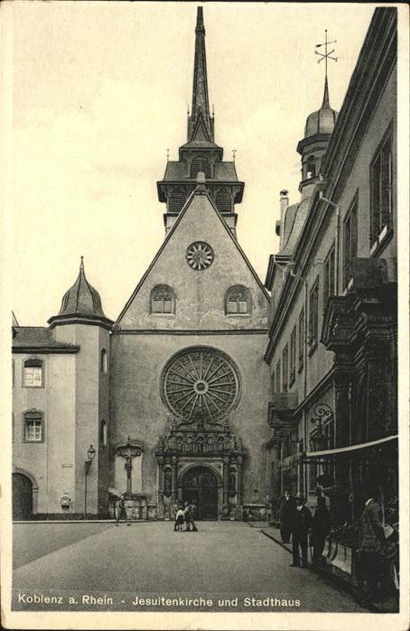 Koblenz Rhein Jesuitenkirche und Stadthaus