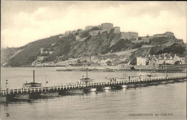 Koblenz Rhein Ehrenbreitstein Schiffsbrücke