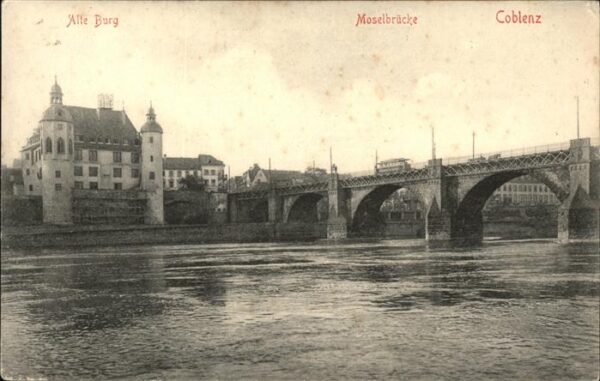 Koblenz Rhein Alte Burg Moselbrücke