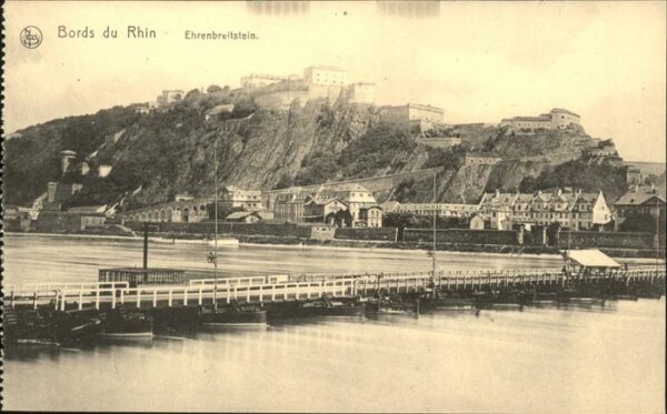 Koblenz Rhein Rheinpanorama mit Ehrenbreitstein Seebr