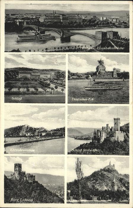 Koblenz Rhein Brücke Schloss Deutsches Eck Ehrenbreit