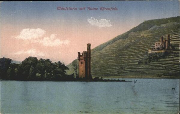 Kaub Mäuseturm und Burg Ehrenfels