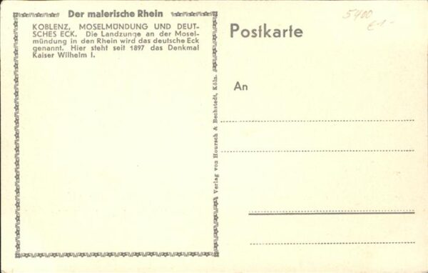 Koblenz Rhein Deutsches Eck Moselmündung Kaiser-Wilhe – Bild 2