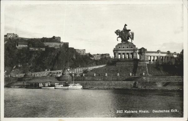 Koblenz Rhein Deutsches Eck Kaiser-Wilhelm-Denkmal