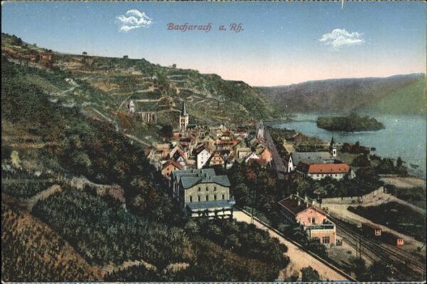 Bacharach Rhein Rheinpanorama