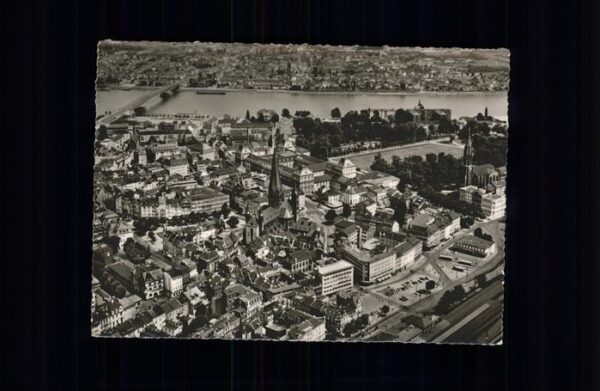 Bonn Rhein Fliegeraufnahme Bundeshauptstadt