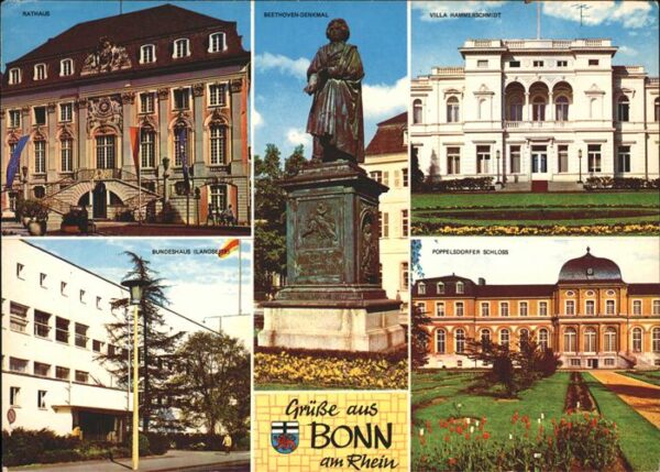Bonn Rhein Rathaus Villa Hammerschmidt Bundeshaus