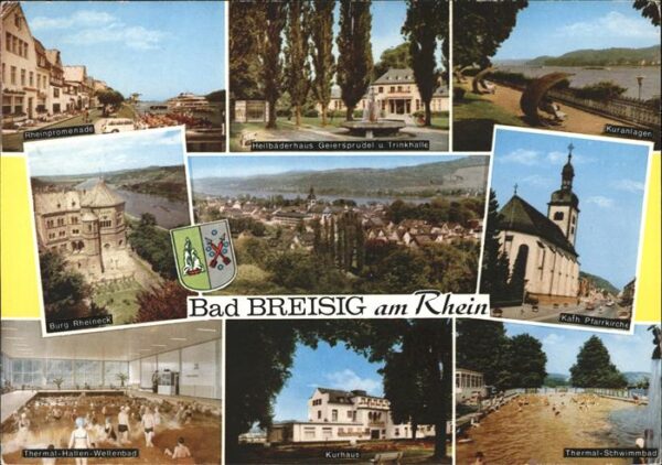Bad Breisig Burg Rheineck Kuranlagen Wappen