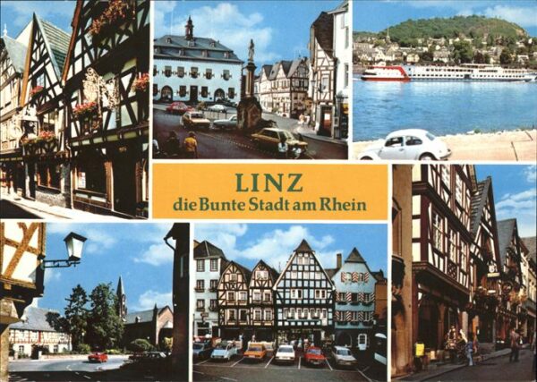 Linz Rhein Ansichten Fachwerk Rhein Autos