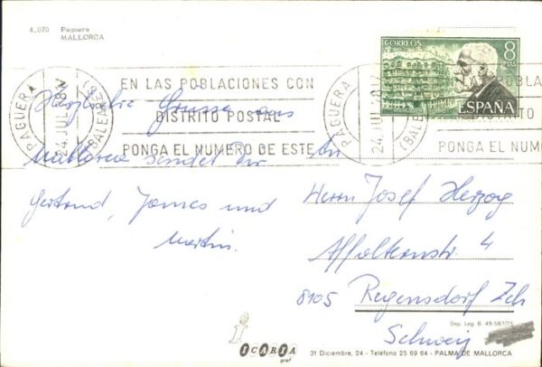 Paguera Mallorca Islas Baleares Hotel Lido Park Strand Segelboot – Bild 2