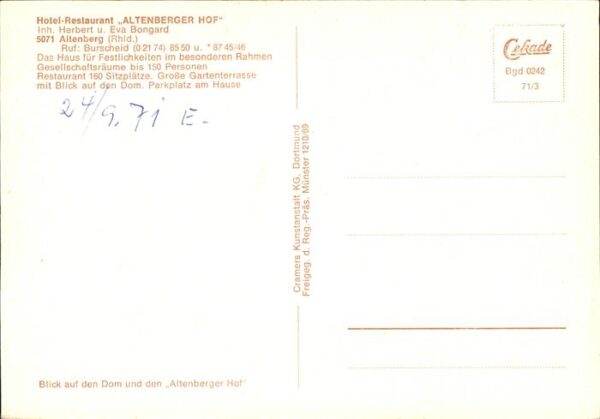 Altenberg Rheinland --- – Bild 2