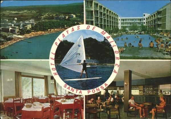 Santa Ponsa Mallorca Islas Baleares Hotel Playas Fliegeraufnahme Swimming P