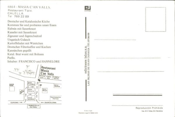 Calella Masia C'An Valls Restaurant Tipic Deuts – Bild 2