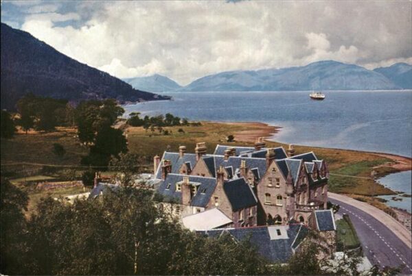 Ballachulish Hotel at Loch Leven Ardgour Hills