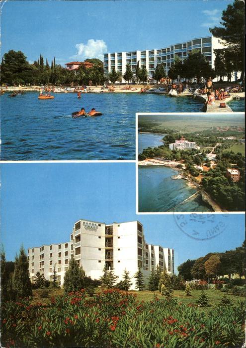 Umag Umago Istrien Istroturist Hotel Strand Fliegeraufnahm