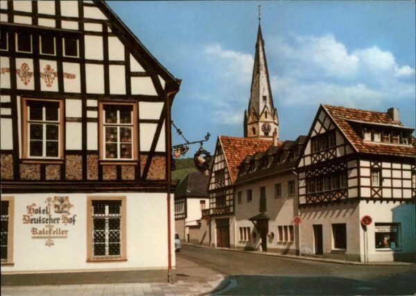 Ahrweiler Ahr Hotel Deutscher Hof Fachwerk Kirche