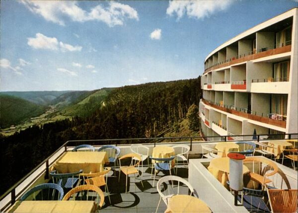 Bad Wildbad Sommerberghotel Terrasse Panorama Schwa